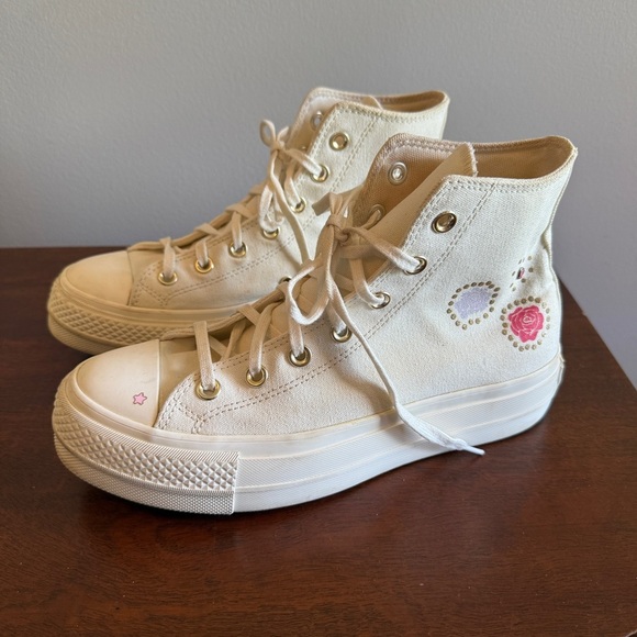 Chuck Taylor Allstar Platform Shine Pop Size 8.5 - Picture 1 of 8